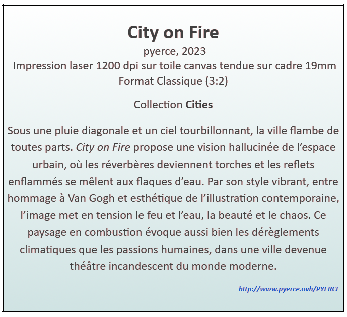 Cartel de City on Fire
